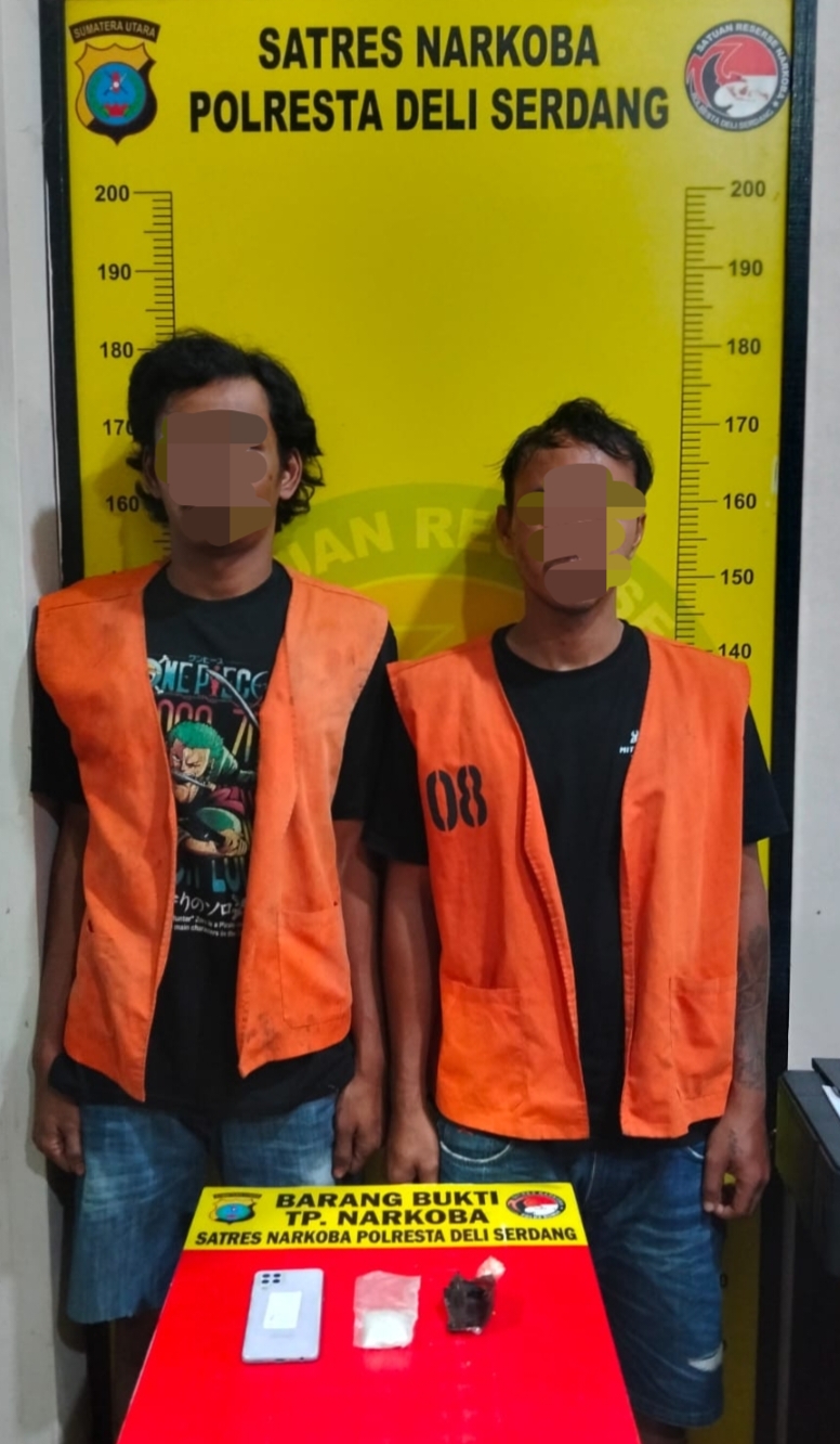 Sabu 20,35 Gram Terbongkar di Batang Kuis, Dua Pria Diamankan Polisi