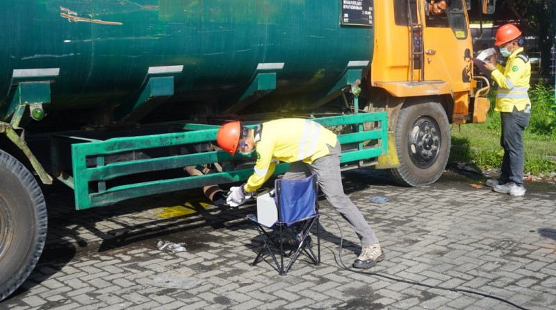 Pelindo Regional 1 Gelar Uji Emisi Kendaraan di Buffer Area Gate 2 Pelabuhan Belawan