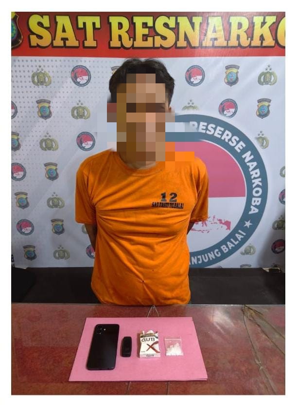 Satresnarkoba Polres Tanjungbalai Tangkap Pengedar Sabu di Jalan Jeruk
