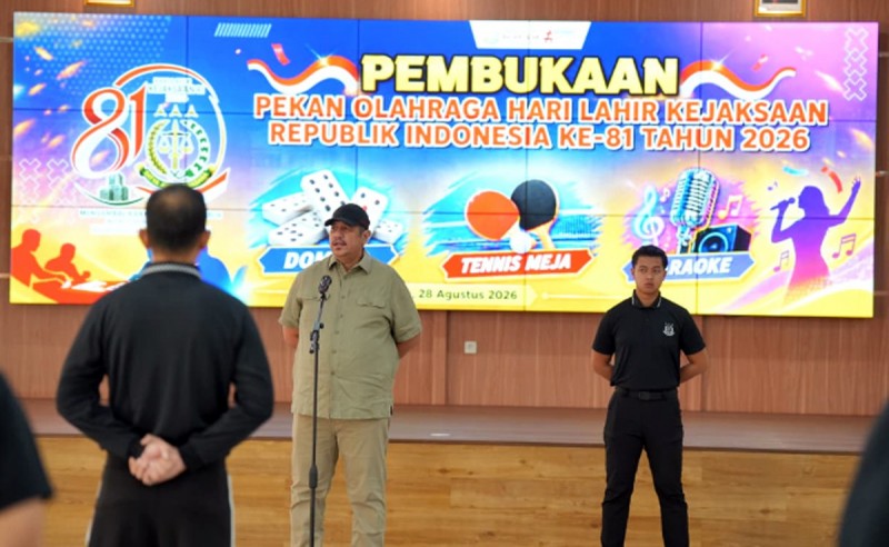 Sambut Harlah Kejaksaan RI yang ke-81, Kejati Sulbar Gelar Pekan Olahraga Perkuat Soliditas