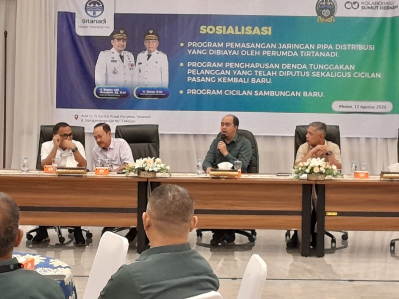 Dukung Program Gubernur Sumut  Perumda Tirtanadi Gratiskan Biaya Pemasangan Pipa Distribusi Air Bersih ke Masyarakat
