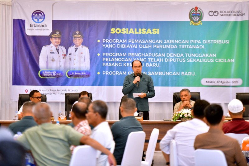Tirtanadi Gratiskan Pemasangan Pipa Distribusi, Denda Tunggakan Dihapus dan Biaya Pasang Baru Bisa Dicicil