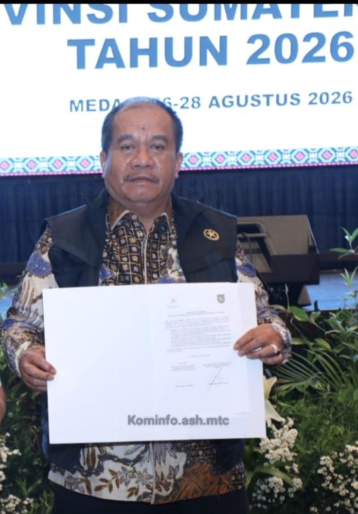 Bupati Asahan Ikuti Rakor Stunting Regional Sumatera