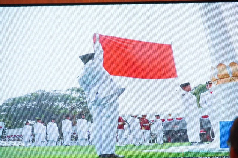 Peringati HUT Ke-81 RI, Wali Kota Medan Ikuti Upacara Detik-Detik Proklamasi Secara Live Streaming