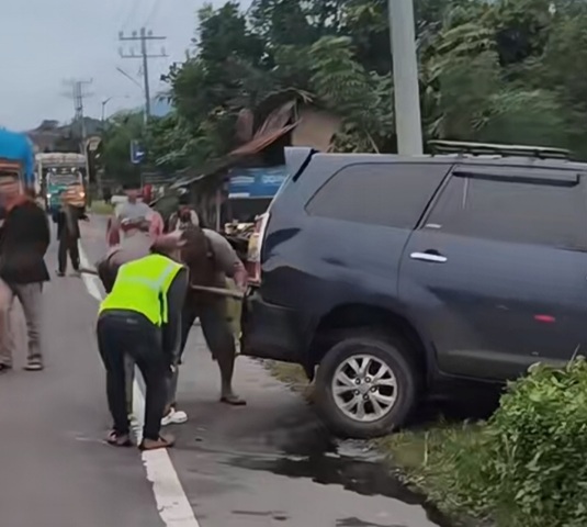 Tabrakan Beruntun Kembali Terjadi Di Jl Jamin Ginting-Sibolangit