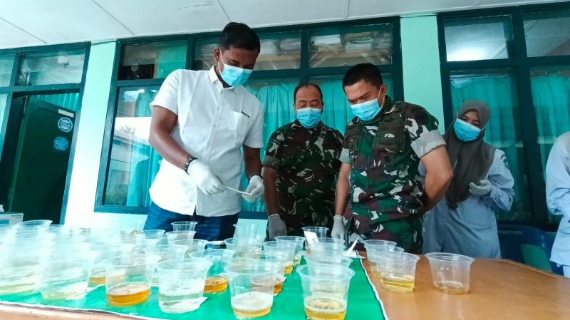 Tes Urine Mendadak di Makodim Aceh Selatan, Dandim: Jangan Coba-Coba dengan Narkoba