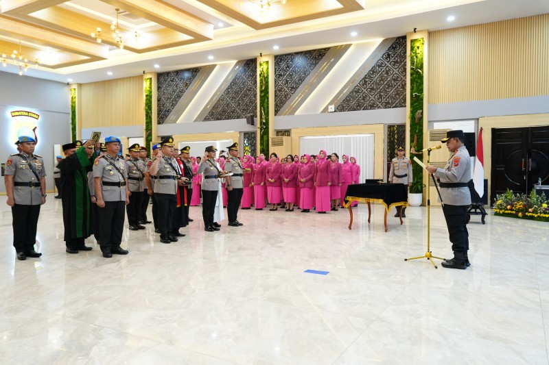 Kapolda Sumut Lantik Sejumlah Pejabat Baru, Tekankan Profesionalisme dan Responsivitas