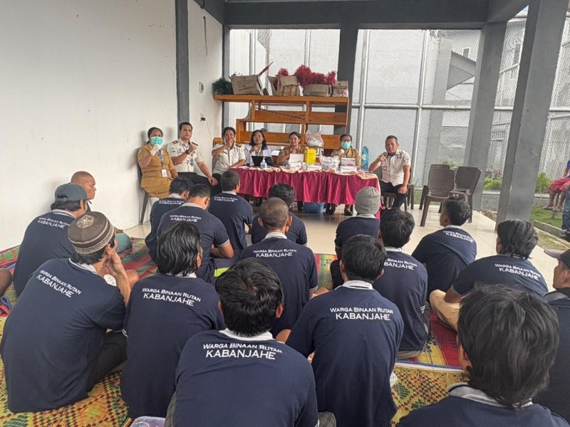 Tim Medis Rutan Kabanjahe Gelar Skrening HIV/AIDS Bagi Warga Binaan Dibantu Puskesmas Tigapanah
