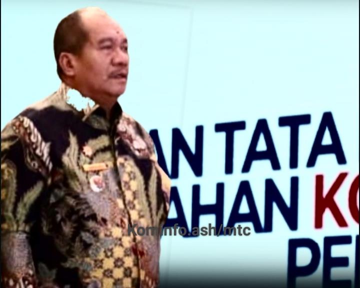 Rakor Penguatan Tata Kelola Pemerintahan Daerah dan Pencegahan Korupsi, Bupati Asahan Bubuhkan Tanda Tangan Komitmen Bersama