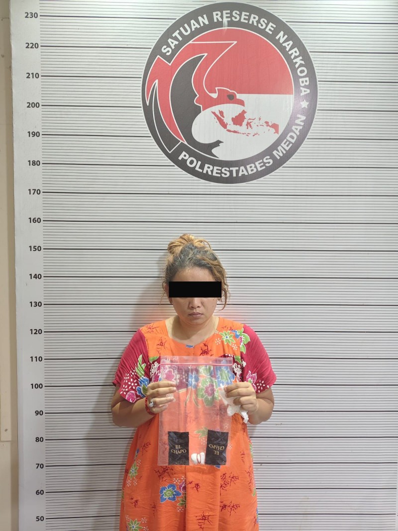 Memalukan ! Oknum Kepling Wanita Tersandung Kasus Narkoba Ditangkap Polrestabes Medan