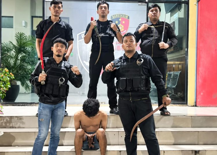 Polres Pelabuhan Belawan Tangkap Pemuda, Sita 4 Celurit