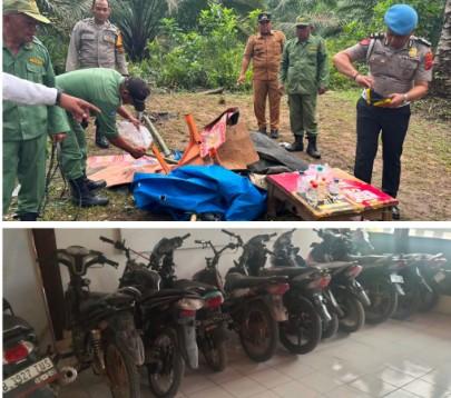 Gerebek Sarang Narkoba, Petugas Temukan Alat Isap Dan 11 Unit Sepeda Motor