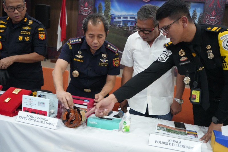 BC Kualanamu Amankan 1.522 Gram Emas Dari Calon Penumpang Pesawat ke Thailand