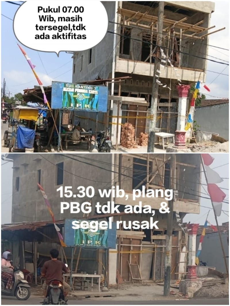 Diduga Rusak Segel Negara, Aktivitas Pembangunan di Jalan Suasa Raya Mabar Hilir Medan Deli Tetap Berlanjut Tanpa PBG
