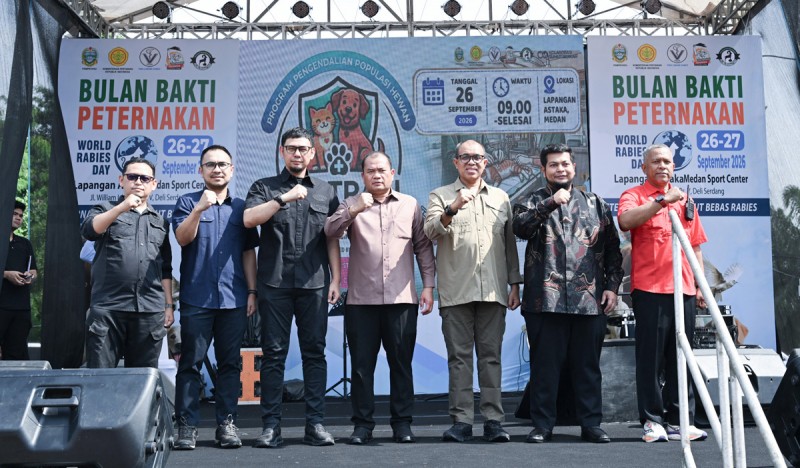 Pemprov Sumut Perkuat Peternakan Maju dan Komitmen Bebas Rabies 2030