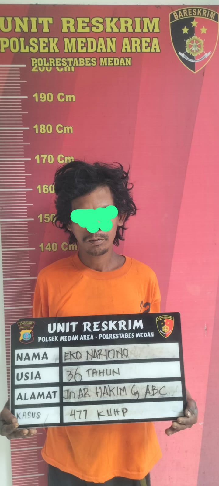 Maling Meteran Air Menyaru Pemulung Diamankan Polsek Medan Area