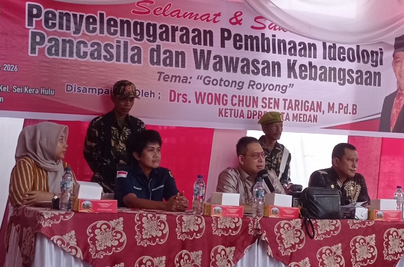 250 Warga Sei Kera Hulu Sampaikan Doa Atas Wafatnya Guruh Soekarnoputra Pada Acara Wasbang Ketua DPRD Medan