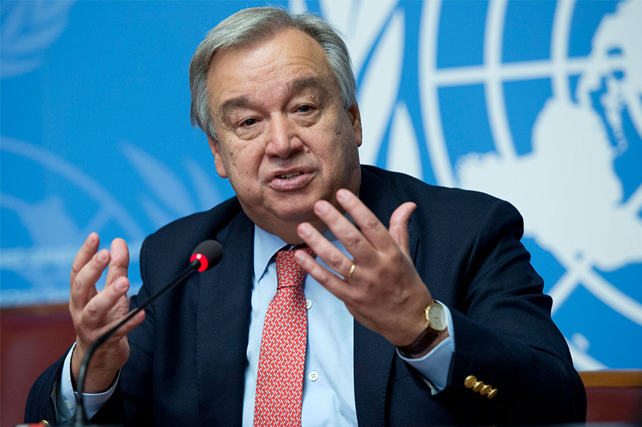 Sekretaris Jenderal PBB Antonio Guterres Mengutuk Keras S