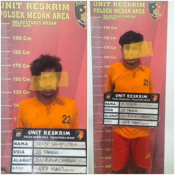 -2 Maling AC Ditangkap Polsek Medan Area