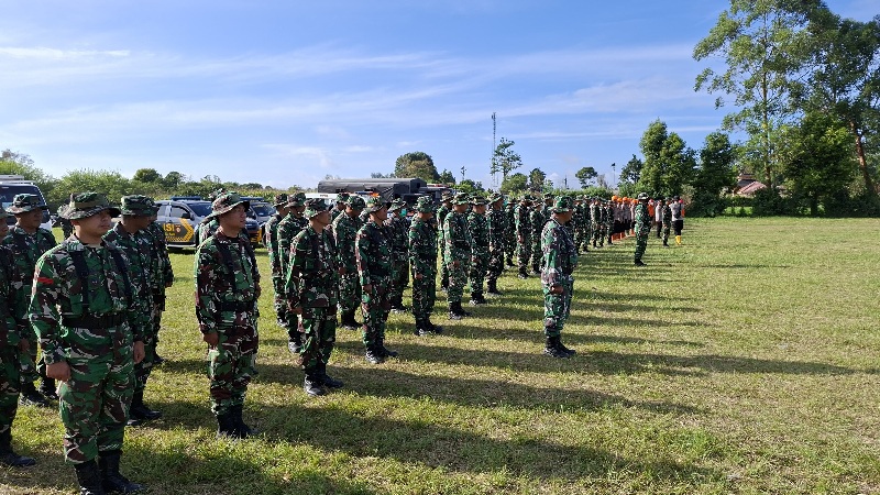 Pimpin Apel Siaga Bencana, Dansatgas Letkol Inf Robert Panjaitan: Setiap Personel Tetap Mengutamakan Faktor Keselamatan