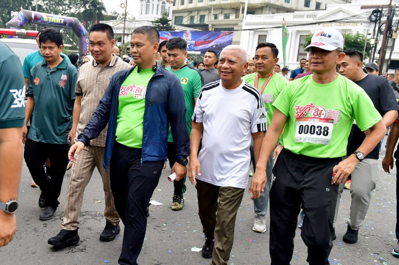 Wagub Sumut Lepas Ribuan Peserta Fun Run 5K HUT ke-81 TNI, Perkuat Sinergi TNI dan Masyarakat