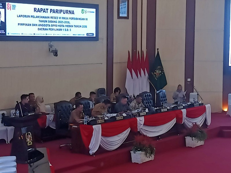 Reses DPRD Kota Medan Dapil 1 S.D. 5  Disampaikan dalam Paripurna