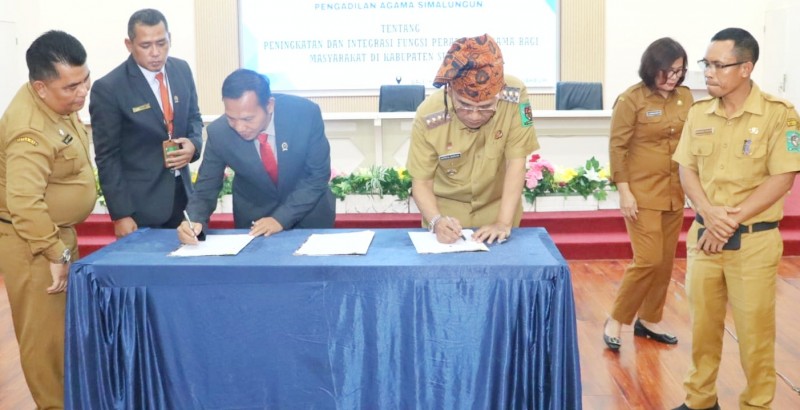 Melalui MoU dan PKS, Pemkab Simalungun dan Pengadilan Agama Jalin Sinergi Layanan Publik