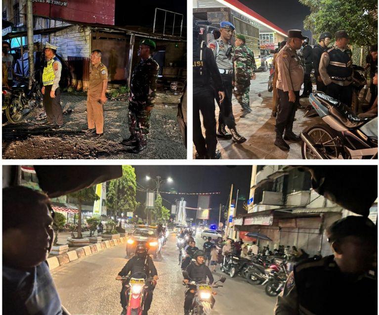 Polres Labuhanbatu Bersama TNI dan Satpol PP Gelar Patroli Gabungan, Antisipasi 3C dan Balap Liar