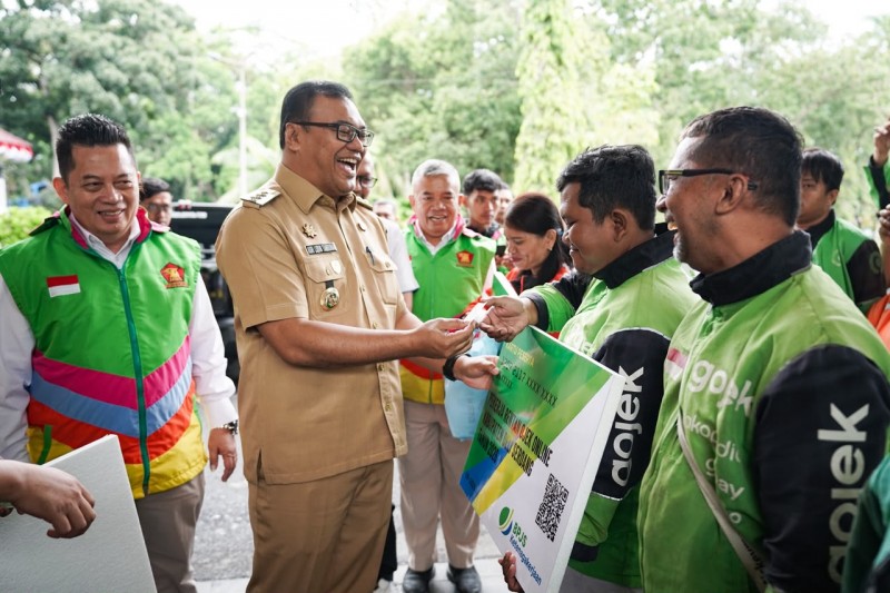 Pemkab Deli Serdang Tanggung BPJS Ketenagakerjaan 24 Driver Ojol