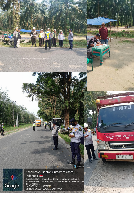 Dishub Simalungun Gelar Razia Gabungan dan Speksi Kendaraan Bermotor (KIR)