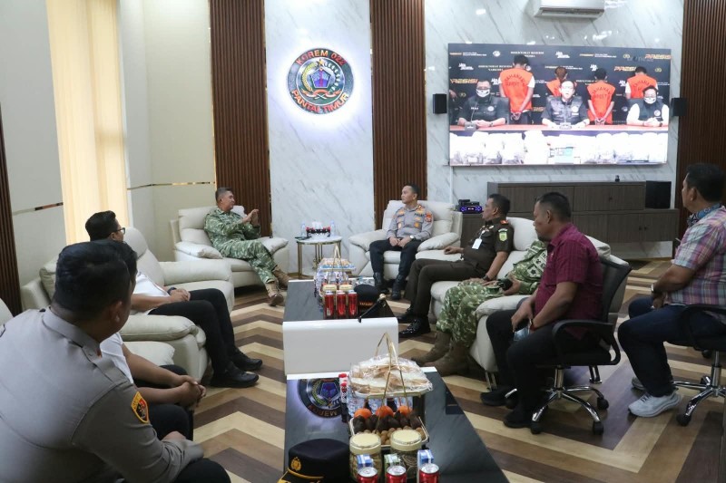Perkuat Sinergitas TNI-Polri, Kapolres Simalungun Sambangi Makorem 022/Pantai Timur