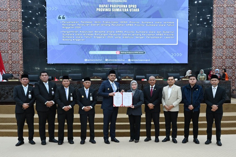 Pemprov Sumut dan DPRD Sepakati Perubahan APBD 2026, Bobby Nasution Tekankan Eksekusi Cepat