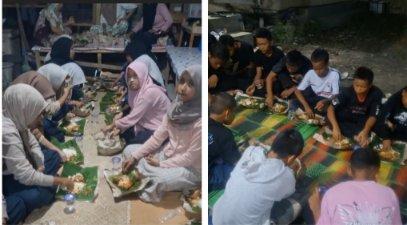 Anak Yatim Penghuni Panti Asuhan Al Arif  Rantauprapat Terima Bantuan Menu Makan Malam bersama Dari Sujian / Acan - Tokoh Etnis Tionghoa Labuhanbatu