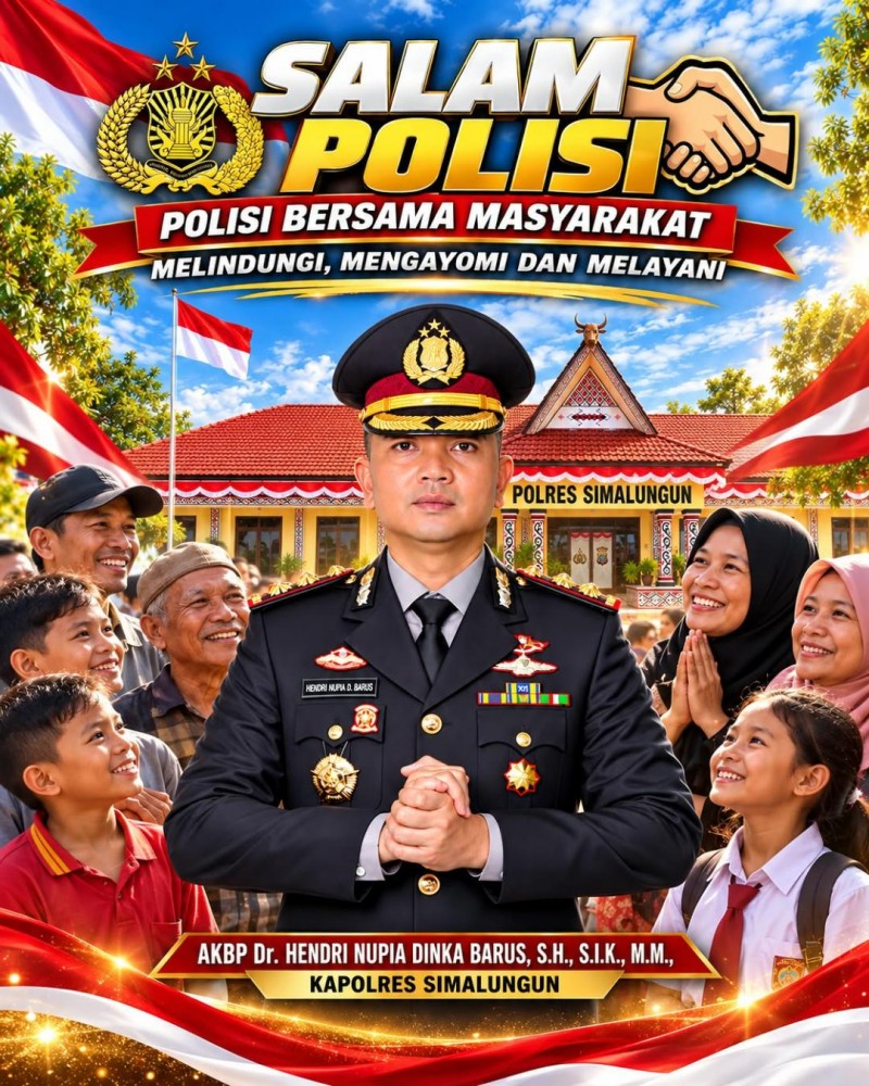 Kapolres Simalungun Serta Jajaran Tegaskan Komitmen Dukung Visi "Polisi Bersama Masyarakat" Kapolri Baru Menuju Indonesia Emas 2045