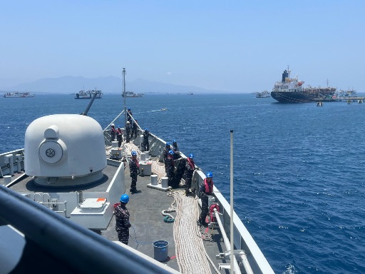 Perkokoh Diplomasi Maritim, KRI SIM-367 Berlatih Bersama Tiga Kapal Perang Australia