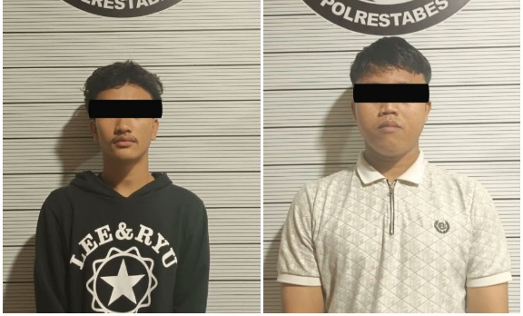 Polrestabes Medan Ringkus 2 Pentolan Geng Motor, 8 Butir Ekstasi Disita