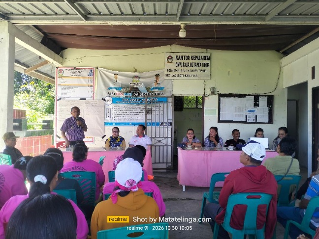 Kades Tonny Hutapea Menjelaskan Perubahan APBDes