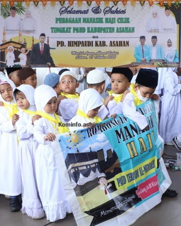 Peragaan Manasik Haji Cilik Tingkat PAUD Dibuka Bunda Paud Asahan