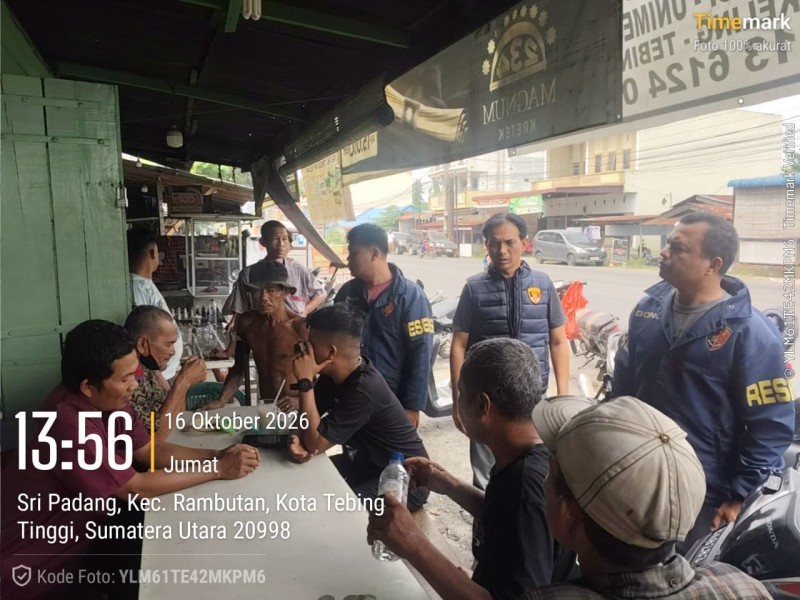 Bahaya Judol Dan Penipuan Online,  Tim Jatanras Elang Sakti Polres Tebingtinggi Lakukan Edukasi Ke Warga