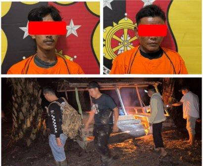 Polsek Kualuh Leidong Gelar Operasi Sarang Narkoba, Dua Pria Diamankan Bersama 10,68 Gram Sabu