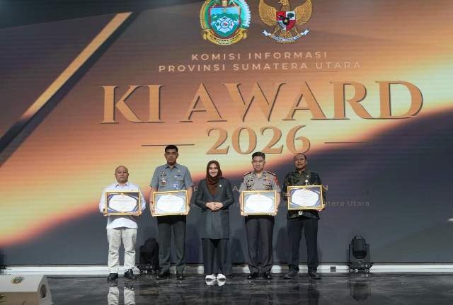Kapolda Sumut Raih Penghargaan Achievement Person, Polda Sumut Predikat Informatif di KI Award 2026