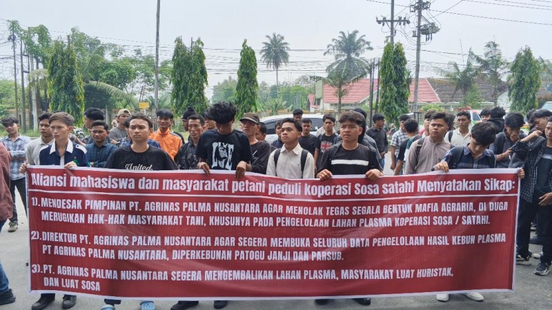 Massa AMMPP Koperasi Sosa Satahi Kepung Kantor PT Agrinas, Desak  Kembalikan Pengelolahan Plasma