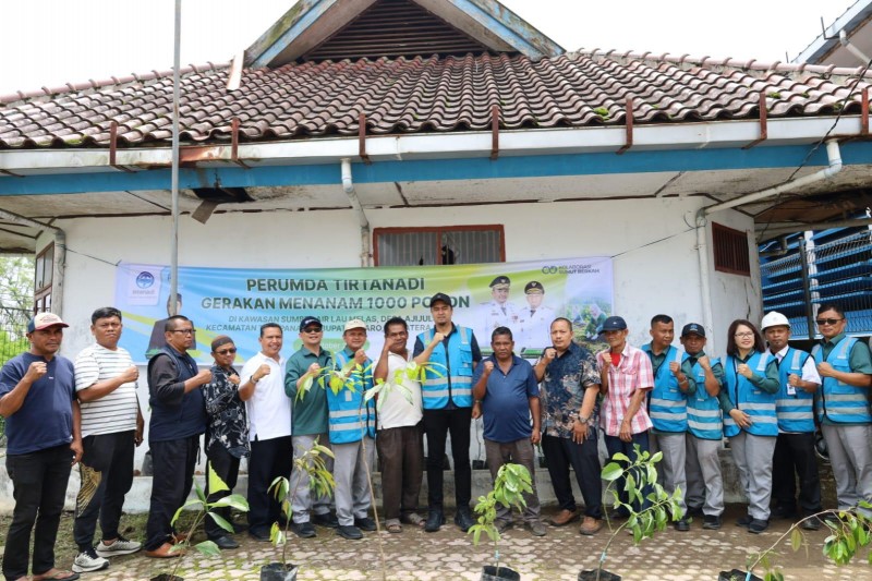Dirut Perumda Tirtanadi Canangkan Penghijauan di Mata Air Lau Melas