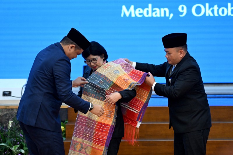 Pengukuhan Kepala BI Sumut, Bobby Nasution Tekankan Pemerataan Ekonomi