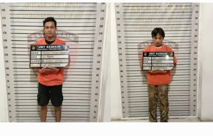 Polsek Medan Sunggal Amankan 2 Maling Viral di Gereja Pardede