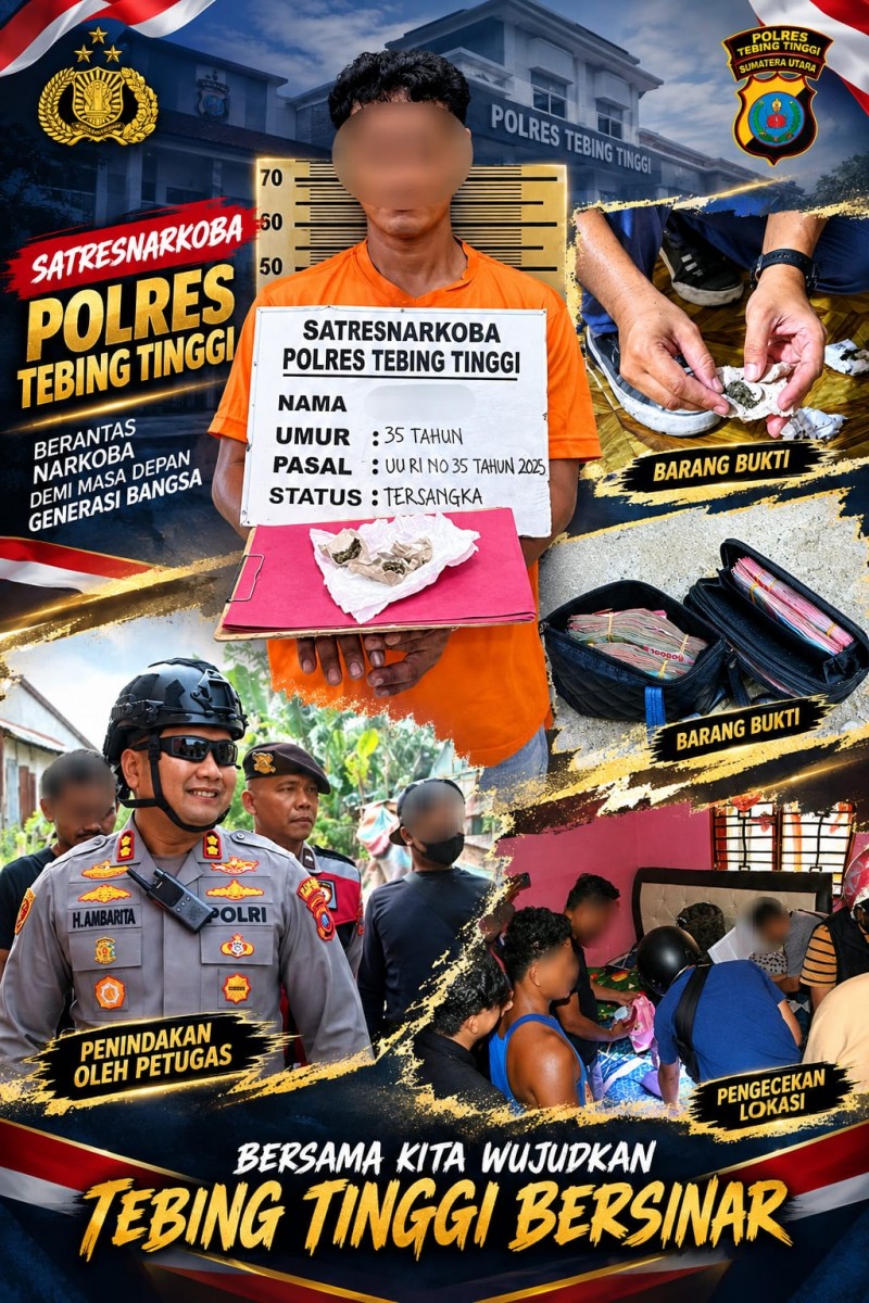 Dari Rumah Pria Ini, Ada Ganja 7,14 Gram Dan Uang Tunai Rp. 43 Juta