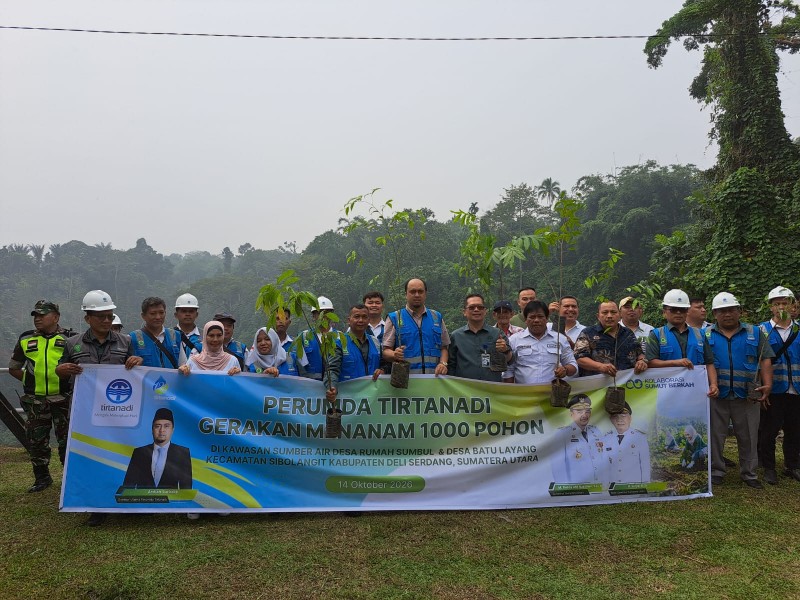 Perumda Tirtanadi Tanam 1.000 Pohon Di Sibolangit, Ardian Surbakti : Masih Banyak Aktivitas Penebangan Pohon