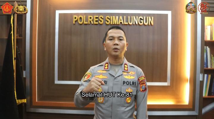 Kapolres Simalungun Sampaikan Ucapan Dirgahayu TNI ke-81, Tegaskan Sinergi TNI-Polri Jaga Keamanan Bangsa
